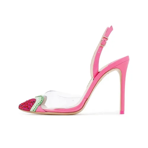 SOPHIA WEBSTER Узкий каблук Высокие каблуки 10 см Женские Розовый зеленый