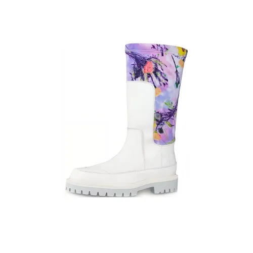 LOUIS VUITTON Laureate MID Голень Ботинки Мужской Белый