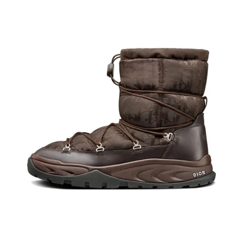 DIOR Снег Короткий Сноубутсы Мужской Коричневый