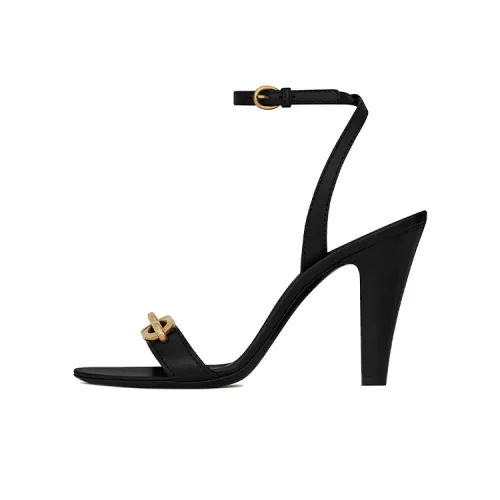 SAINT LAURENT Конусный каблук Высокие каблуки 9,5 см Женские Черный