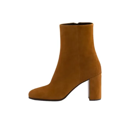 PRADA Ботильоны 8,5 см Женские Желто-коричневые
