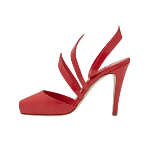 MANOLO BLAHNIK Узкий каблук Высокие каблуки 10,5 см Женские Красный