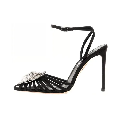 AQUAZZURA Crystal Margarita Высокие каблуки Черные Женские
