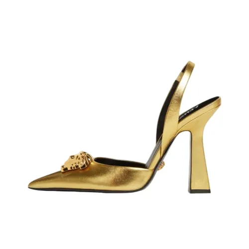 FANSIZHE La Medusa Грубый каблук Высокие каблуки Женские Золотой