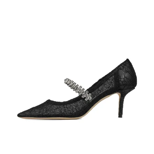 Jimmy Choo Bing Низкий каблук Высокие каблуки 6,5 см Женские Черный