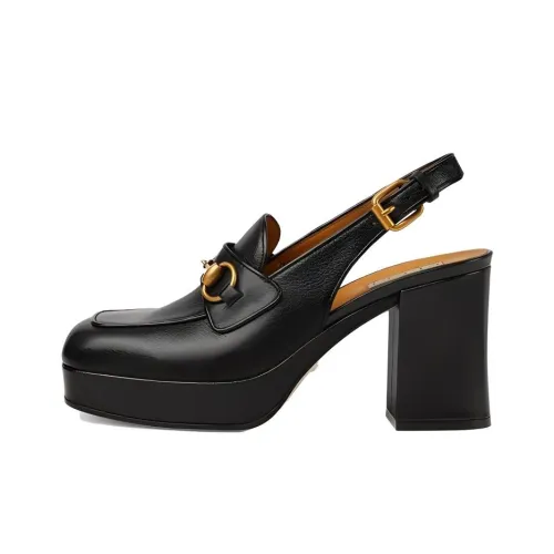 GUCCI Высокие каблуки Черные Женские