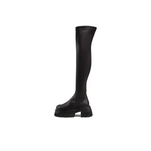 VERSACE LEONIDAS Over The Knee Boots Женские Черные