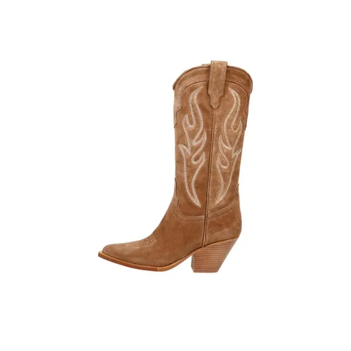 SONORA BOOTS Женские сапоги до колена коричневые