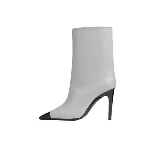 Jimmy Choo Marl GREY Luxe Nappa Ботильоны Женские Грязно-серый Черный