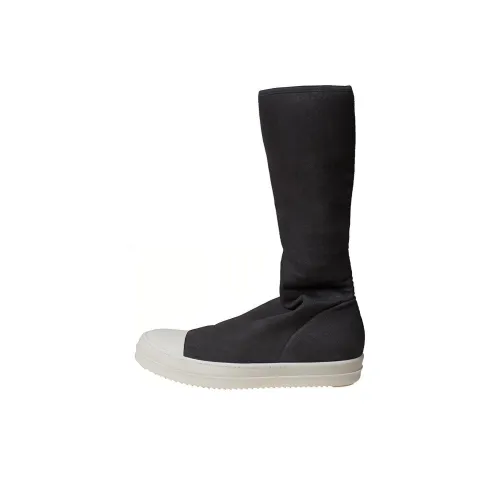 Rick Owens DRKSHDW MID Голень Ботинки Мужской Черный Белый