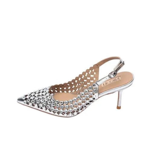 NICOLI Santiago Узкий каблук Высокие каблуки 7 см Женские Серебристый