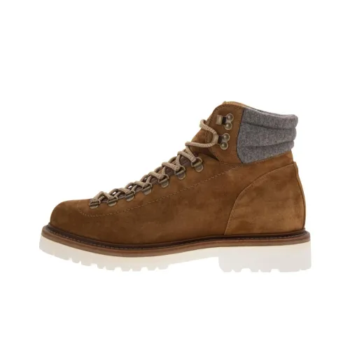 BRUNELLO CUCINELLI ботинки Martin коричневые мужские