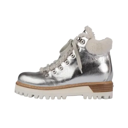 Le Silla Ботильоны 4CM Женские Серебряные