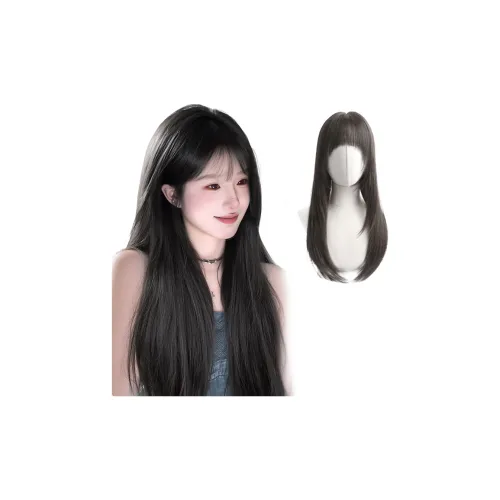 MUYAN Черные Длинные Прямые Волосы Парики