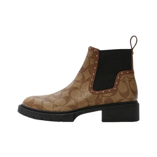 COACH Короткий Челси Женские Коричнево-черный