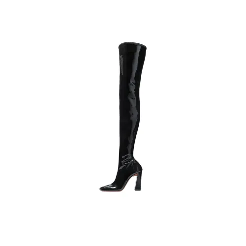 AMINA MUADDI Marine Over The Knee Boots 9,5cm Женские Черные