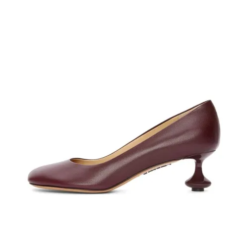 LOEWE Toy Высокие каблуки Бургундский Женские