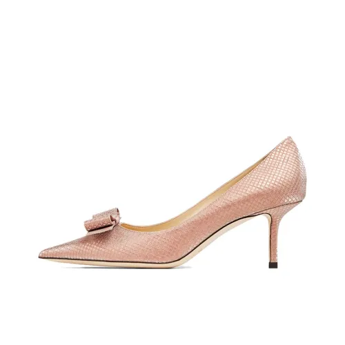 Jimmy Choo LOVE Низкий каблук Высокий каблук 6,5 см Женский Розовый