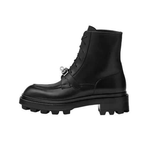 HERMES Fiacre Короткие ботильоны Мужские Черные