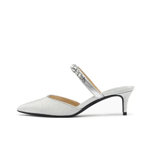 MICHAEL KORS Jessa Узкий каблук Высокие каблуки Женские Серебряные