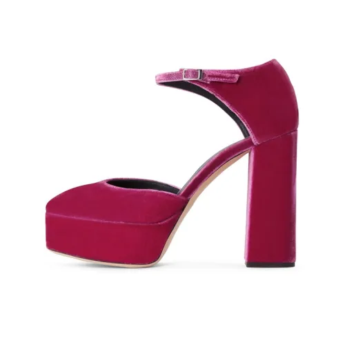 Giuseppe Zanotti GZ BEBE Грубый каблук Высокие каблуки 12 см Женские Красный