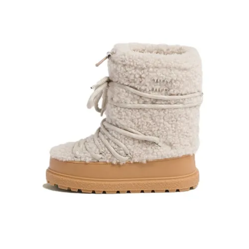 MIU MIU Crew Сноубутсы Женские Сливочный