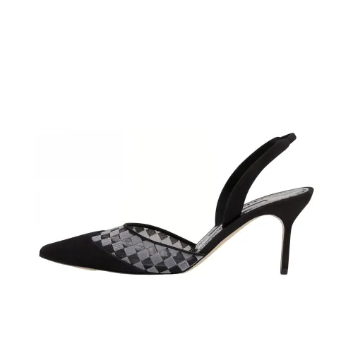 MANOLO BLAHNIK Узкий каблук Высокие каблуки 7 см Женские Черный