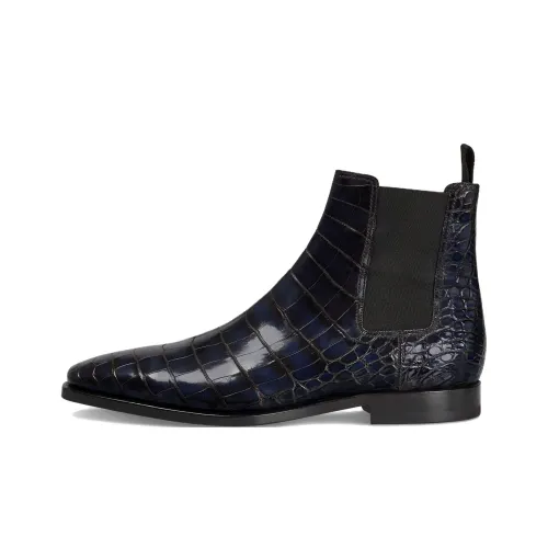 BERLUTI CaractèRE ÉClair Короткий Челси Мужской Черный Синий