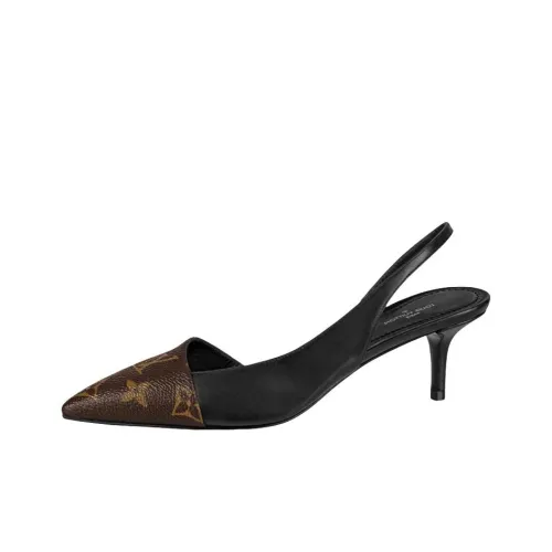 LOUIS VUITTON Chérie Низкий каблук Высокий каблук Женский Монограмма Цвет