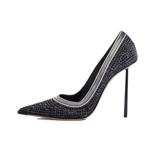 Le Silla Низкий каблук Высокий каблук Женский Черный