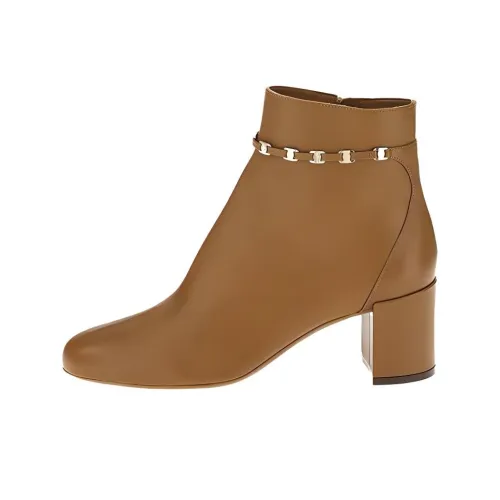 Ferragamo Vara Ботильоны Женские Кофе
