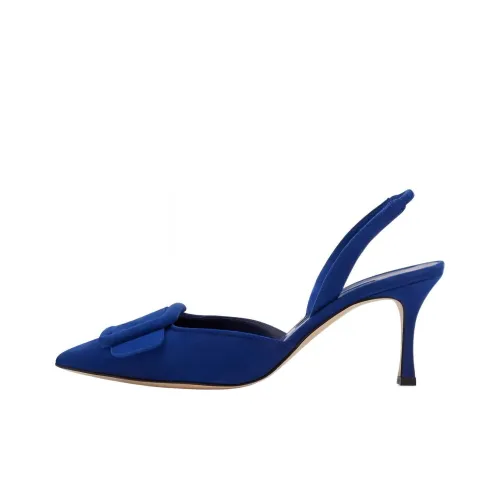 MANOLO BLAHNIK Высокие каблуки Синие Женские
