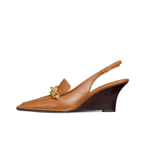 Tory Burch Jessa Клиновидный каблук Высокие каблуки Женские Коричневый