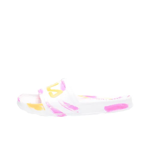 FILA Sleek Slide Тапочки Бело-розовый Унисекс