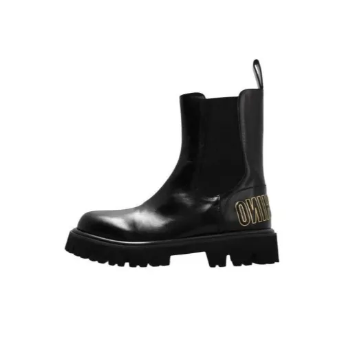 MOSCHINO Короткий Челси 4,5 см Мужской Черный