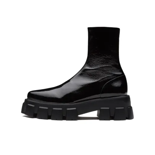 PRADA Monolith Ботильоны Женские Черный