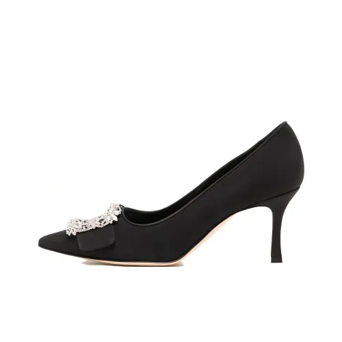 MANOLO BLAHNIK Высокие каблуки Черные Женские