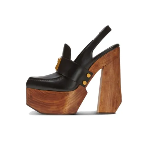 BALMAIN Квадратный каблук Высокие каблуки 14 см Женские Черный