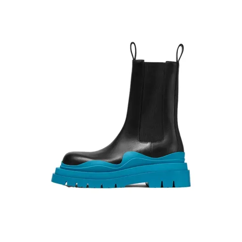 Bottega Veneta Tire Chelsea Ботинки 5,5 см Мужской Amalfi Синий