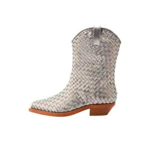 Schutz Cicera ботильоны 3 см Женские Серебряные