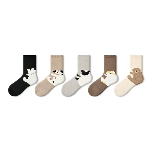 PRIMEET Носки Crew Женские упаковка из 5 пар