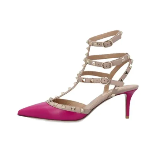 Valentino Rockstud Высокие каблуки Розовый Женские