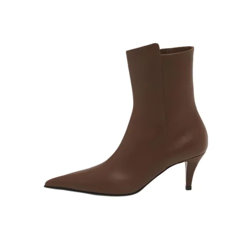 Alexander McQueen Birdee Ботильоны 7 см Женские Коричневый