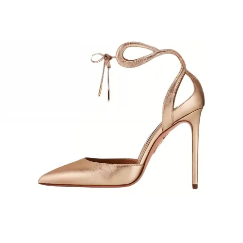 AQUAZZURA Высокие каблуки Золотой Женские