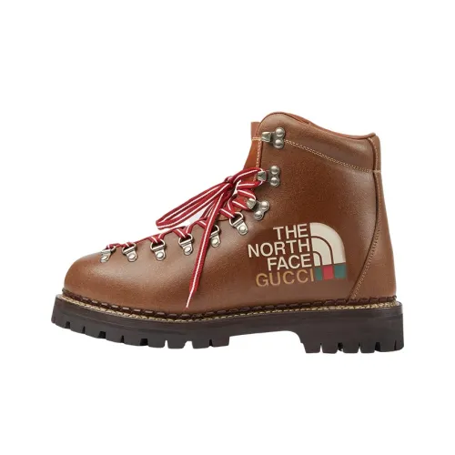 THE NORTH FACE x GUCCI Короткий Аутдор Мужской Коричневый