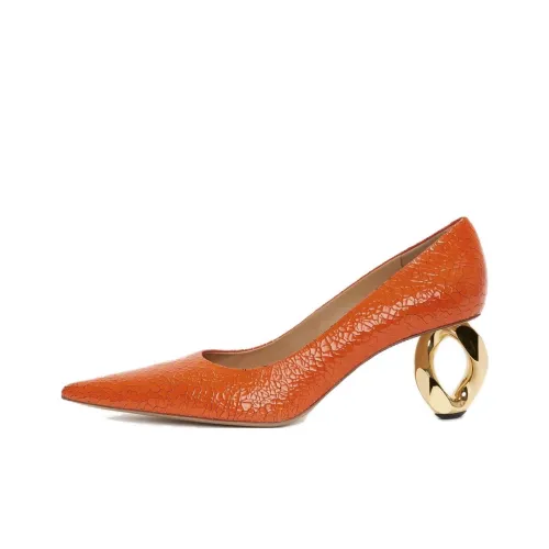 JW Anderson Высокие каблуки Апельсин Женские