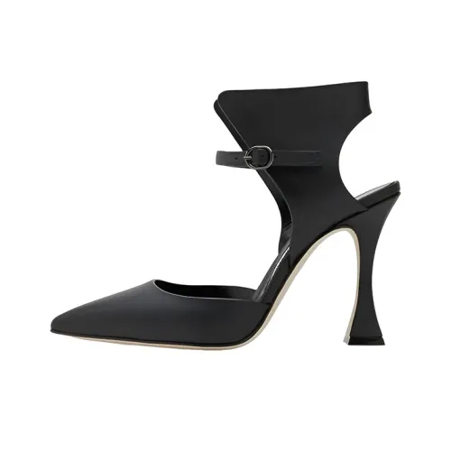 MANOLO BLAHNIK Alvadaclo Песочные часы Высокие каблуки Женские Черный