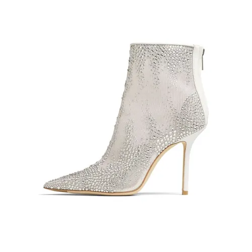 Jimmy Choo Gardenia 100 Ботильоны Женские Белые