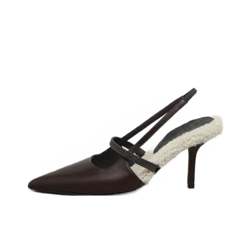 Brunello Cucinelli Высокие каблуки Ржаво-коричневый Женские