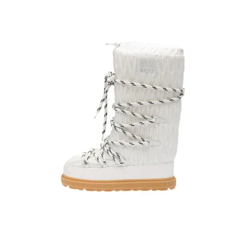 MIU MIU Термическое покрытие Crew Сноубутсы Женские Белые